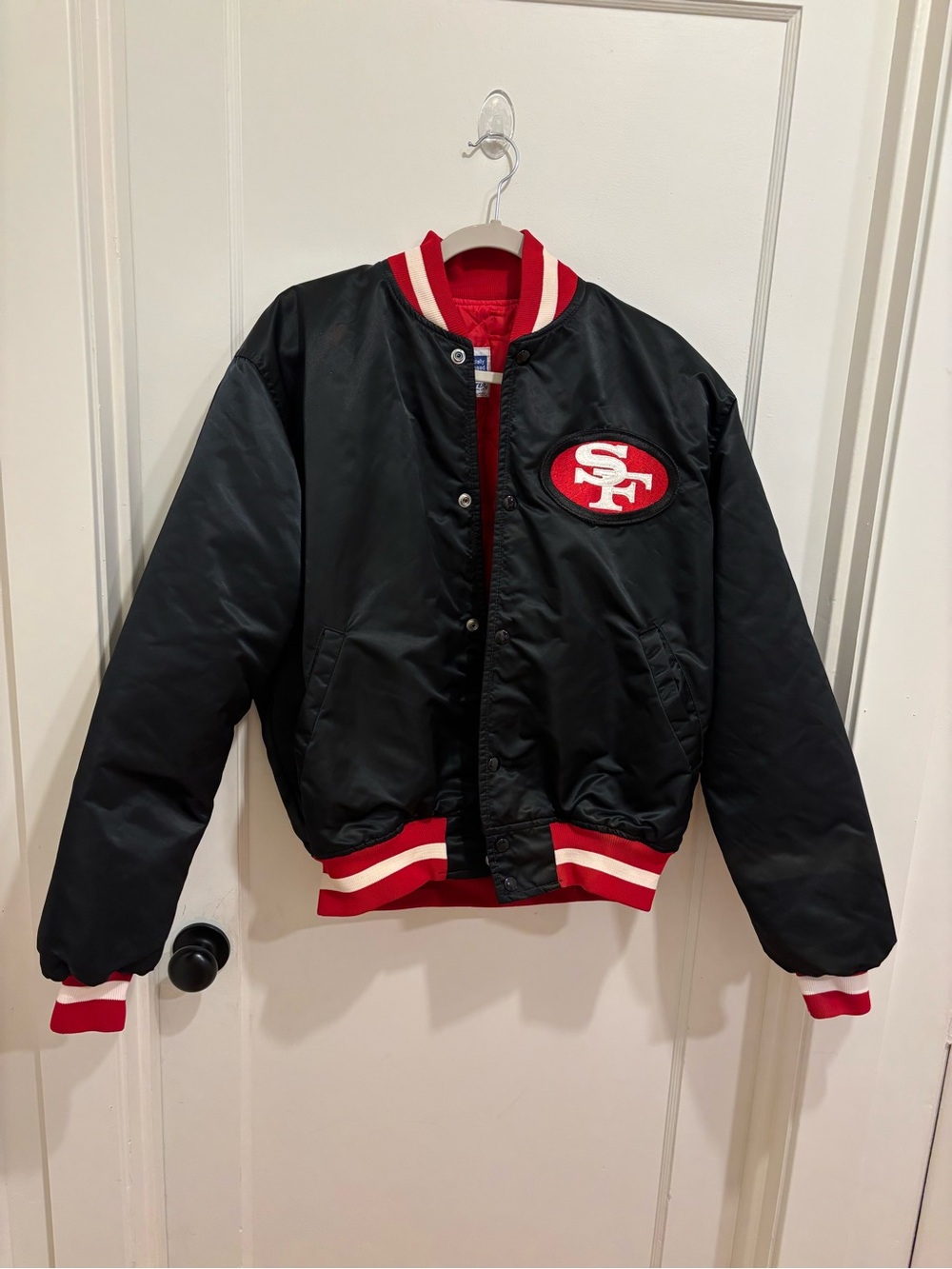 NFL Starter Vintage San Francisco 49ers Bomber Jacket, Men’s Large